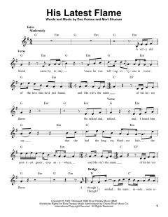 His Latest Flame von Elvis Presley (Download) 