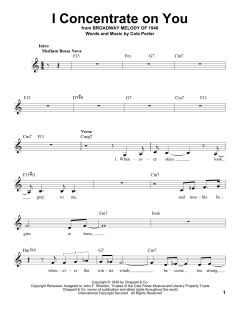 I Concentrate On You von Cole Porter (Download) 