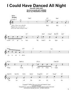 I Could Have Danced All Night von Alan Jay Lerner (Download) 