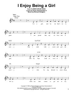 I Enjoy Being A Girl von Richard Rodgers (Download) 