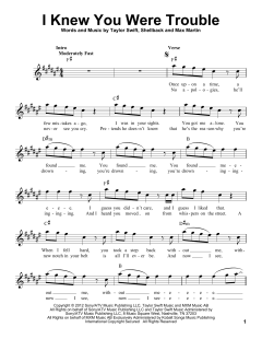 I Knew You Were Trouble von Taylor Swift (Download) 