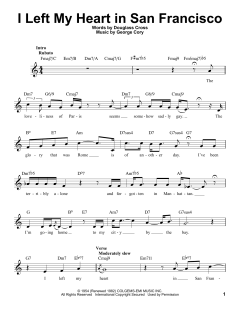 I Left My Heart In San Francisco von Tony Bennett (Download) 