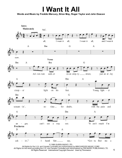 I Want It All von Queen (Download) 