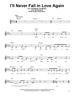 I'll Never Fall In Love Again von Dionne Warwick (Download) 