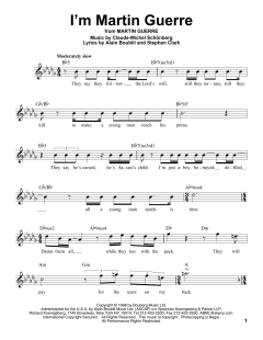 I'm Martin Guerre von Alain Boublil (Download) 