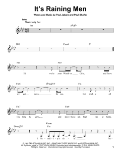 It's Raining Men von Paul Jabara (Download) 