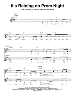 It's Raining On Prom Night von Jim Jacobs (Download) 