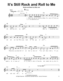 It's Still Rock And Roll To Me von Billy Joel (Download) 