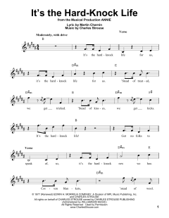 It's The Hard-Knock Life von Martin Charnin (Download) 