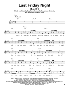 Last Friday Night von Katy Perry (Download) 