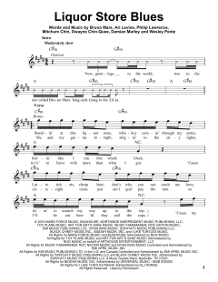 Liquor Store Blues von Bruno Mars (Download) 
