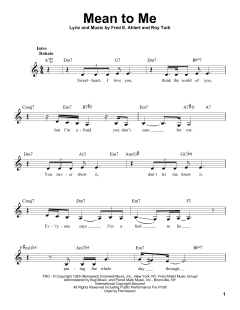 Mean To Me von Ruth Etting (Download) 