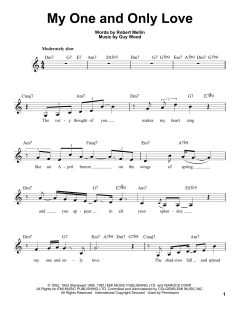 My One And Only Love von Guy Wood (Download) 