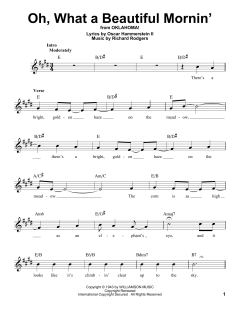 Oh, What A Beautiful Mornin' von Richard Rodgers (Download) 