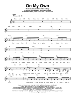 On My Own von Alain Boublil (Download) 
