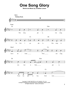 One Song Glory (Download) 