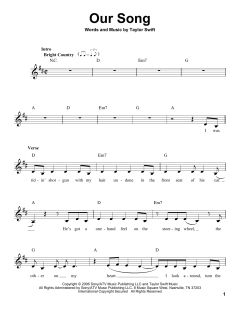 Our Song von Taylor Swift (Download) 