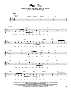 Per Te von Josh Groban (Download) 