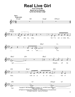 Real Live Girl von Carolyn Leigh (Download) 