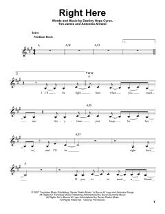 Right Here von Miley Cyrus (Download) 