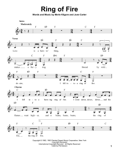 Ring Of Fire von Johnny Cash (Download) 