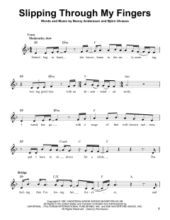 Slipping Through My Fingers von ABBA (Download) 