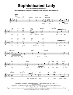 Sophisticated Lady von Duke Ellington (Download) 