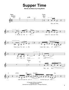 Supper Time von Irving Berlin (Download) 
