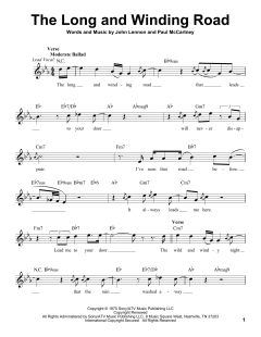 The Long And Winding Road von The Beatles (Download) 