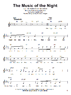 The Music Of The Night von Andrew Lloyd Webber (Download) 