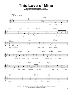 This Love Of Mine von Frank Sinatra (Download) 