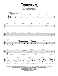 Tomorrow von Martin Charnin (Download) 