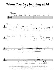 When You Say Nothing At All von Keith Whitley (Download) 