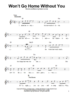 Won't Go Home Without You von Maroon 5 (Download) 