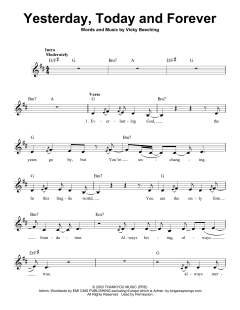 Yesterday, Today And Forever von Vicky Beeching (Download) 