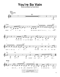 You're So Vain von Carly Simon (Download) 