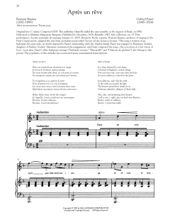 Apres Un Reve von Gabriel Fauré (Download) 