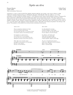 Apres Un Reve von Gabriel Fauré (Download) 