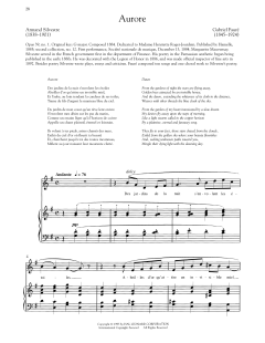 Aurore von Gabriel Fauré (Download) 