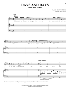 Days And Days von Jeanine Tesori (Download) 