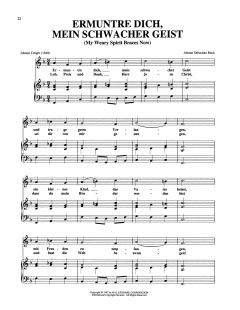 Ermuntre Dich, Mein Schwacher Geist von Johann Sebastian Bach (Download) 