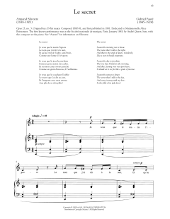 Le Secret von Gabriel Fauré (Download) 