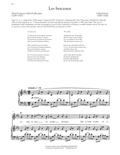Les Berceaux von Gabriel Fauré (Download) 