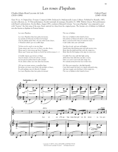 Les Roses D'Ispahan von Gabriel Fauré (Download) 