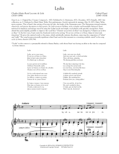 Lydia von Gabriel Fauré (Download) 