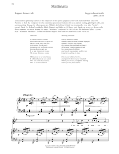 Mattinata von Ruggero Leoncavallo (Download) 