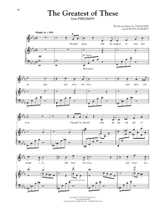 The Greatest Of These von Harvey Schmidt (Download) 