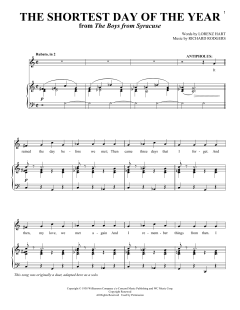 The Shortest Day Of The Year von Richard Rodgers (Download) 