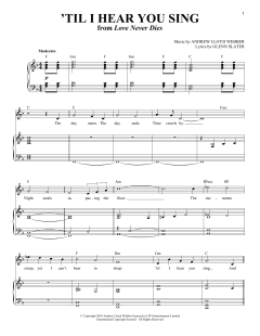 'Til I Hear You Sing von Glenn Slater (Download) 