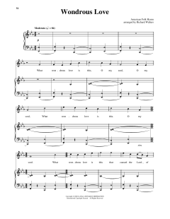 Wondrous Love von Southern American Folk Hymn (Download) 